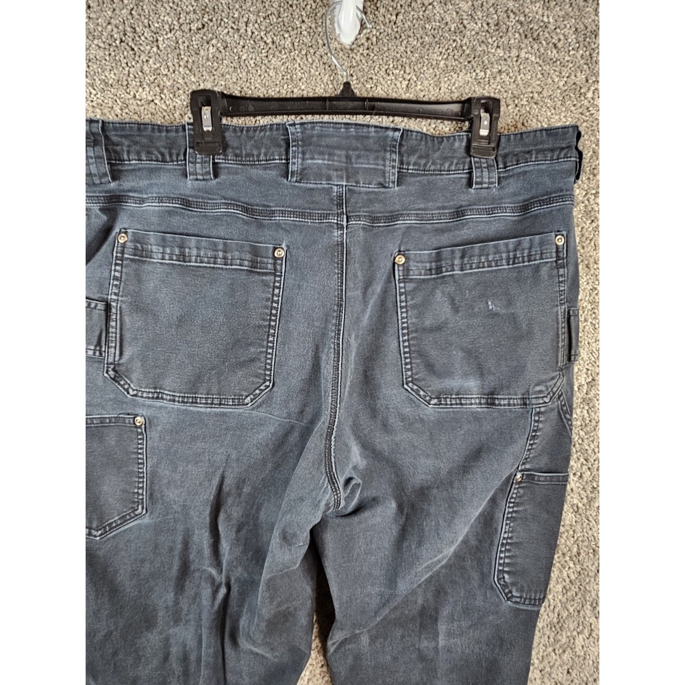 Duluth Trading Co Flex Fire Hose Black Cargo Canvas Pants Men's 42x32 (41x30) - Picture 12 of 16